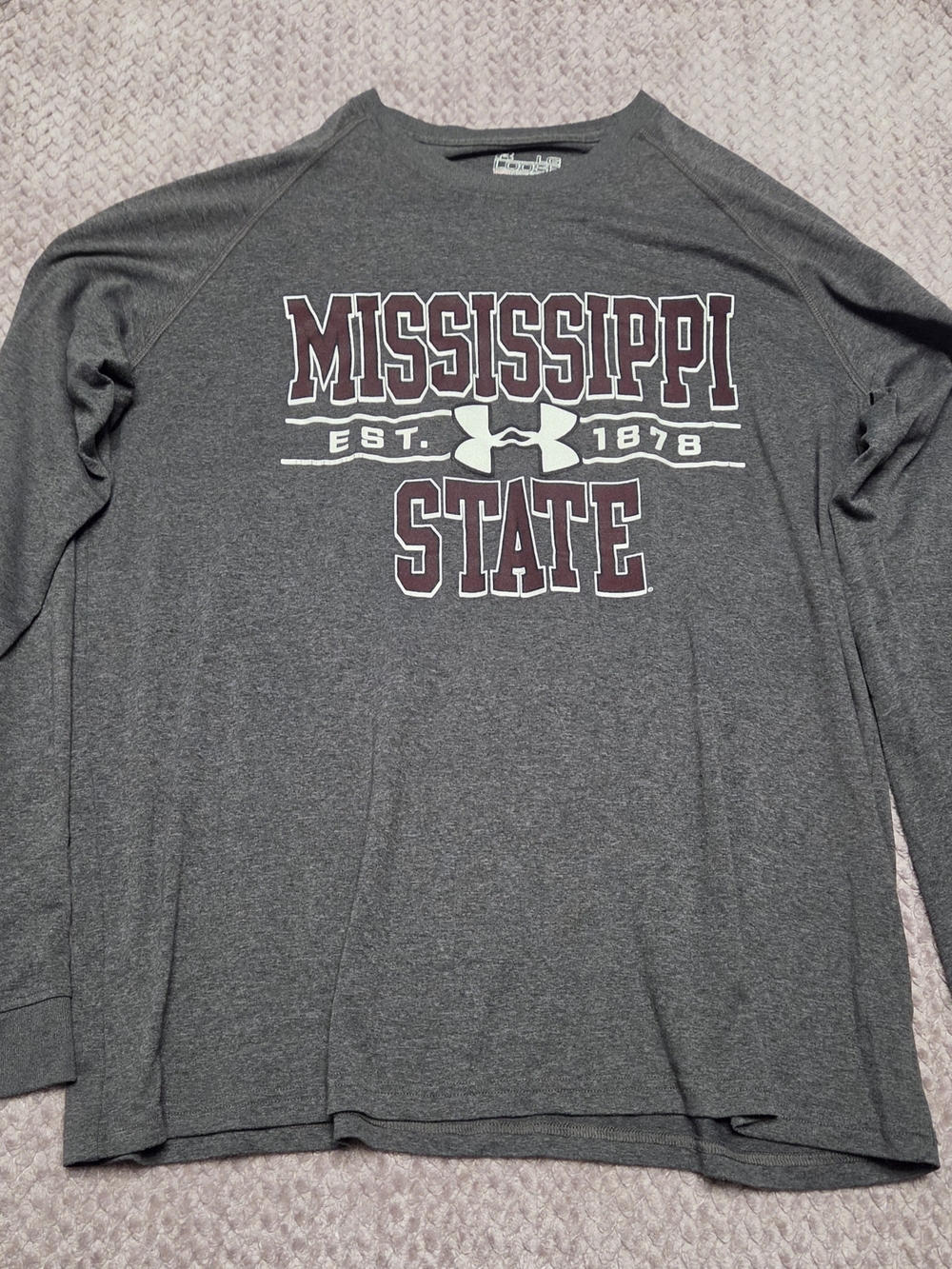 Under Armour Men's Mississippi State Long-Sleeve Tee - Gray